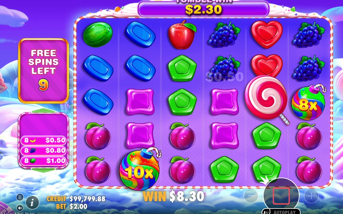 Free Spins med spinn kvar på skärmen