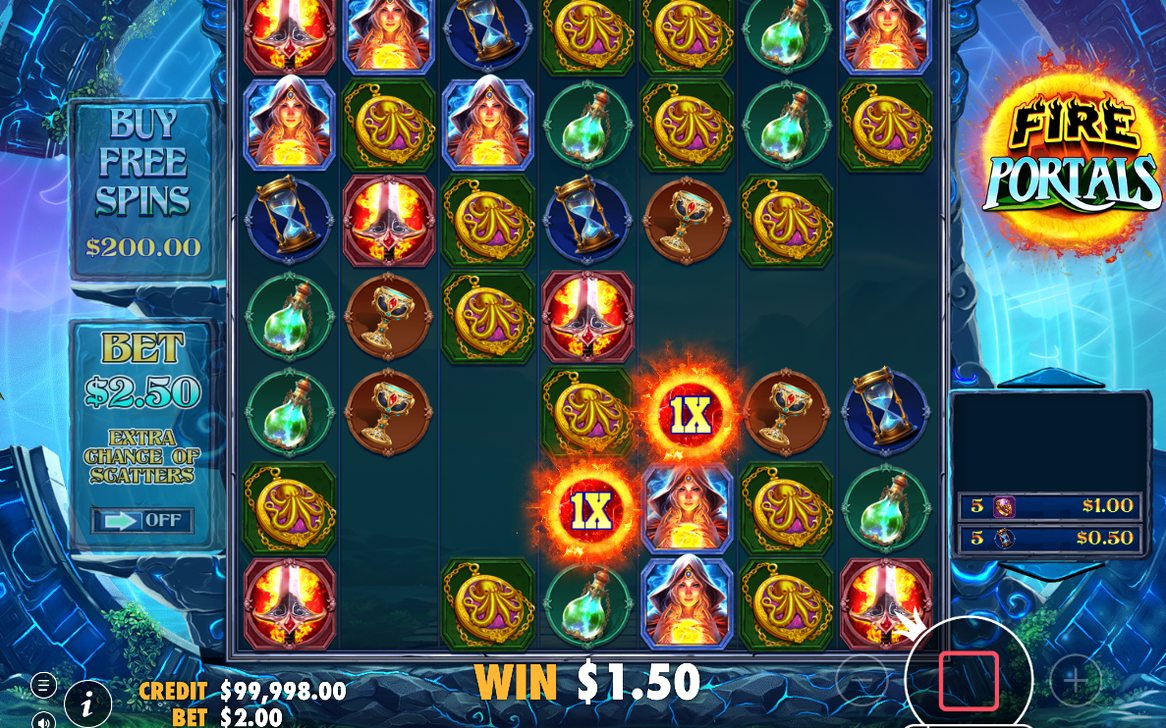 Mitt i kaskaderna: en Fire Portal Wild växer