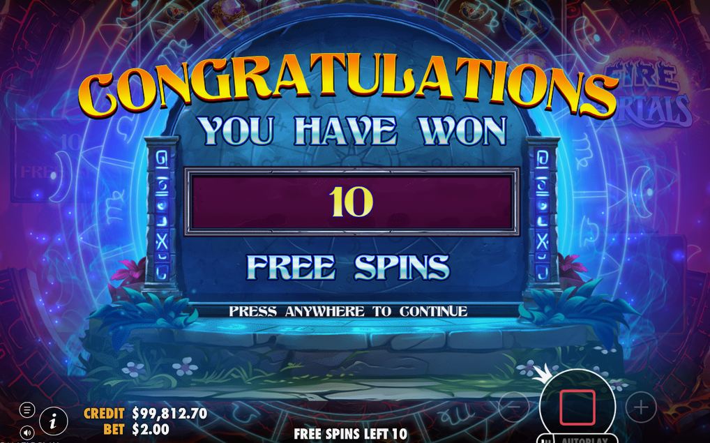 Free spins: specialrullar och kvarstående Fire Portal Wilds